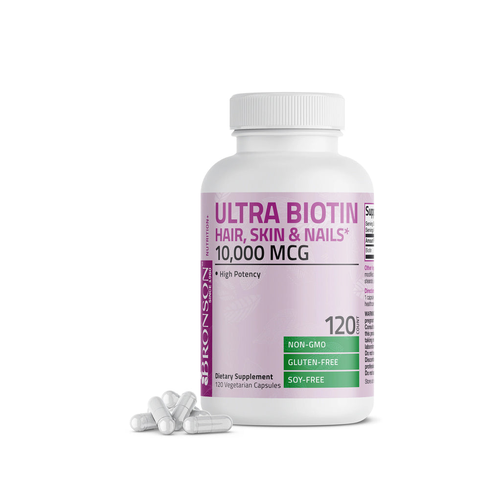 Ultra Biotin 10000 MCG 120 Capsules
