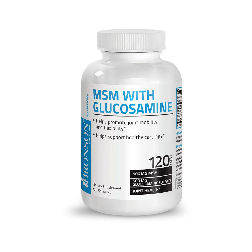 MSM with Glucosamine (500 Mg+500 Mg) 120 Capsules