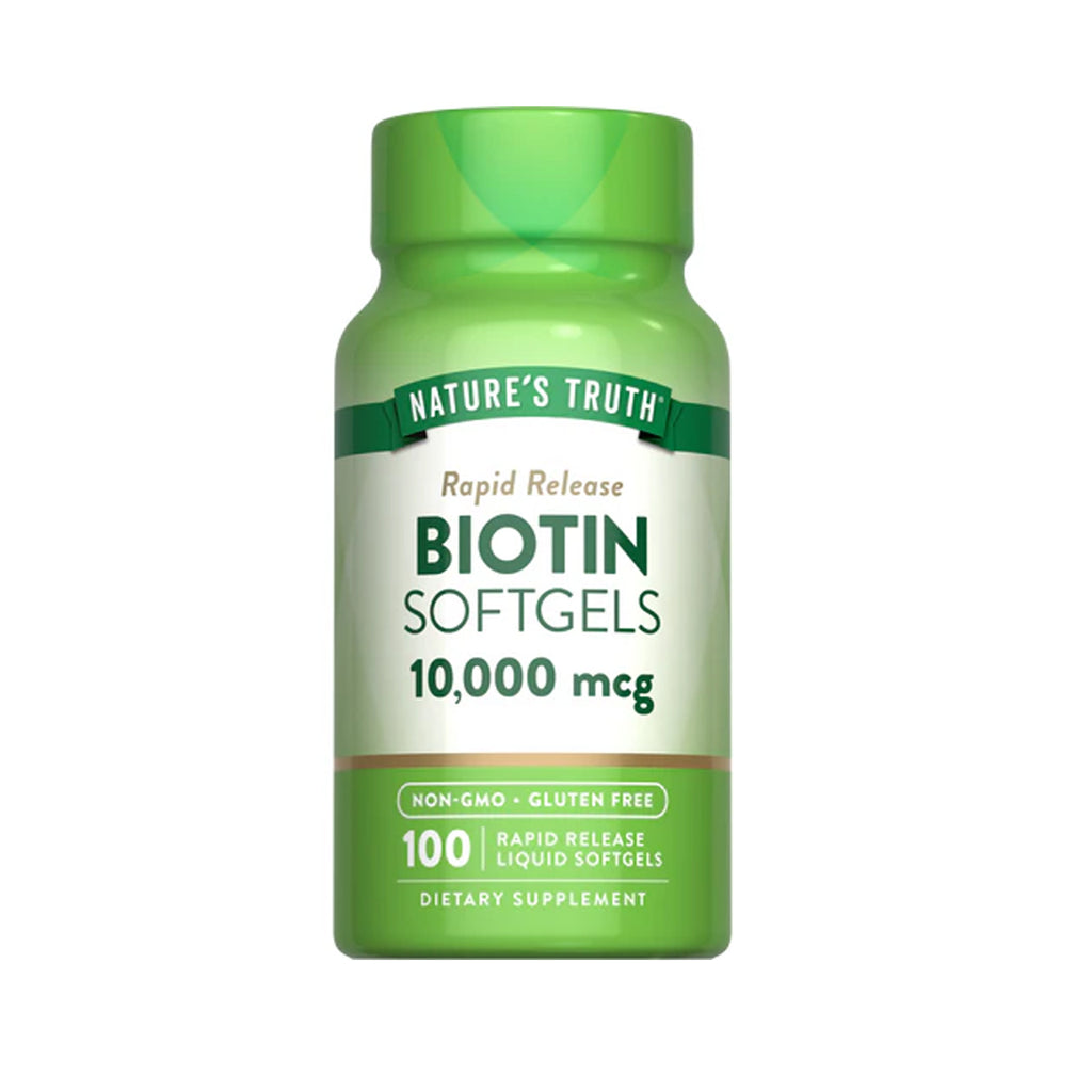 Biotin Softgels 10000 mcg 100 Capsules