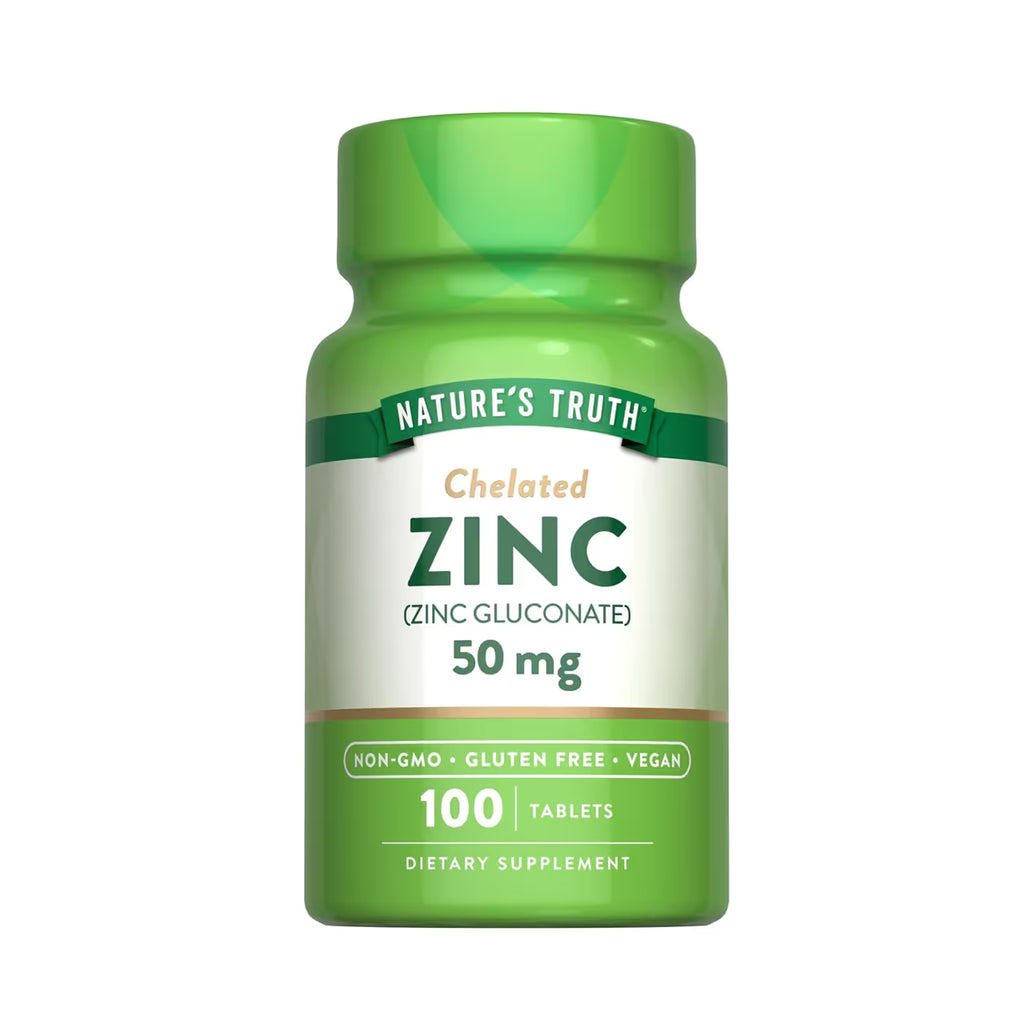 Chelated Zinc 50 mg 100 Tablets