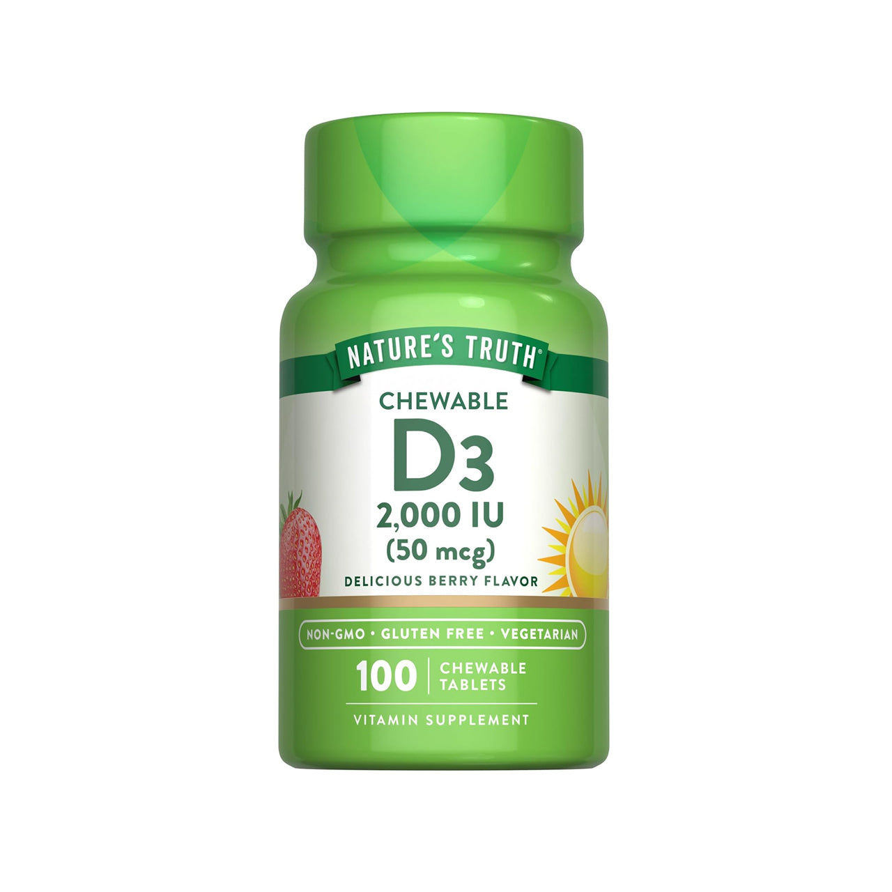 Chewable Vitamin D3 2000 IU 100 Chewable Tablets