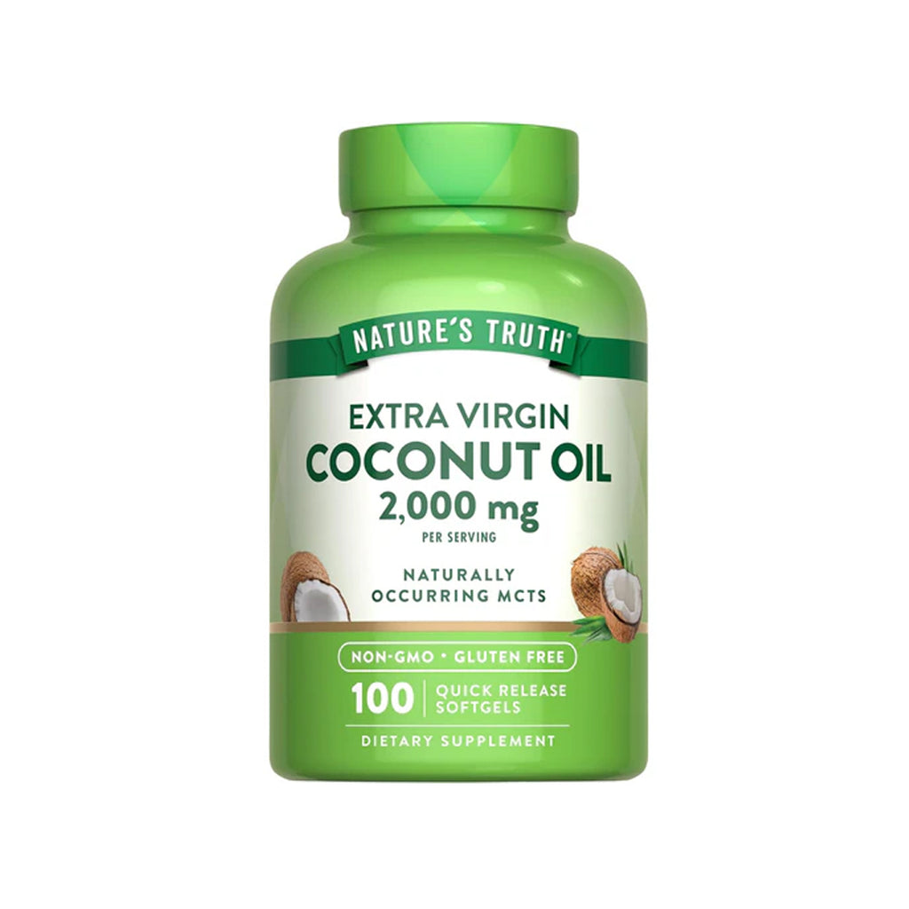Coconut Oil 2000 mg 100 Softgels