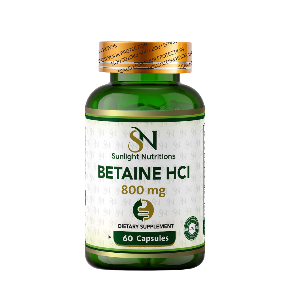 Betaine HCI 800 mg 60 Capsules