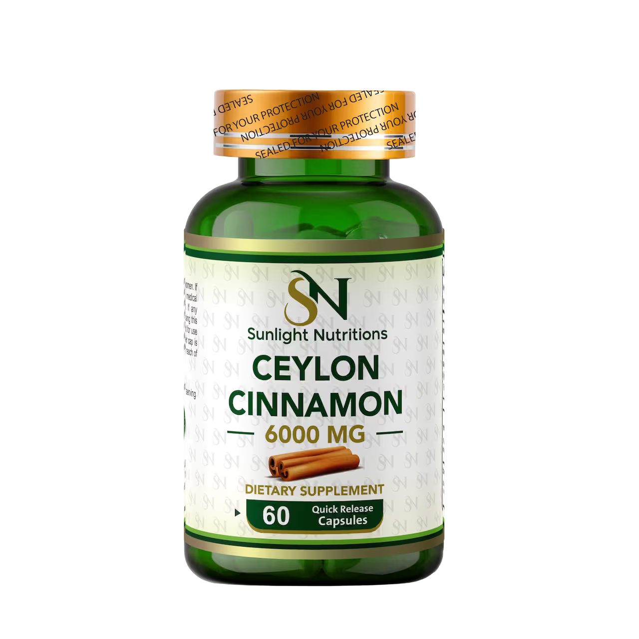 Ceylon Cinnamon 6000 mg 60 Capsules
