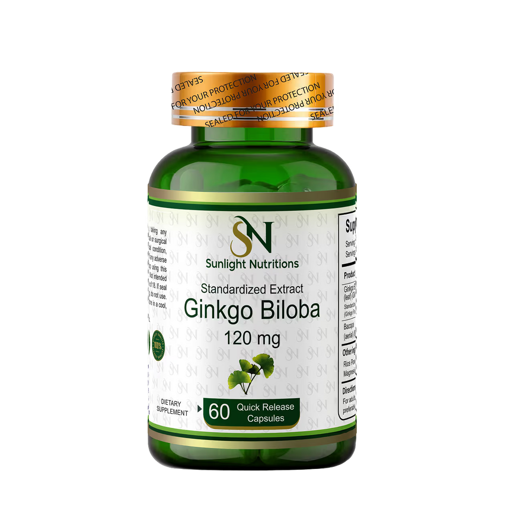 Ginkgo Biloba 120 mg 60 Capsules