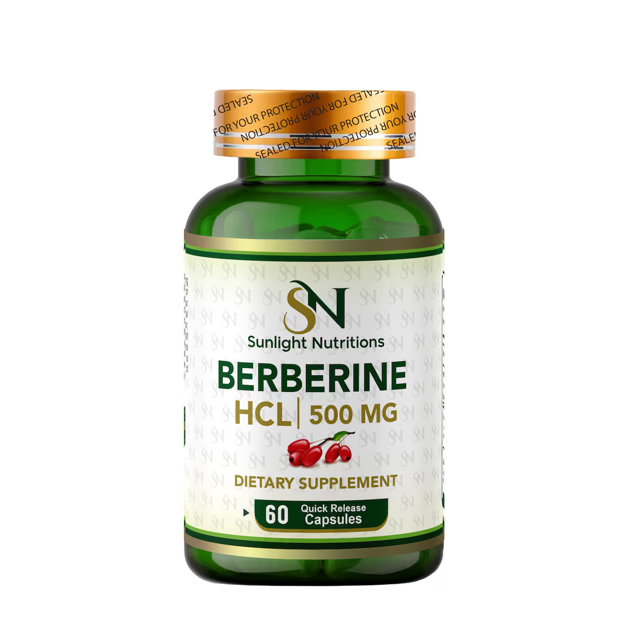 Berberine 500 mg 60 Capsules