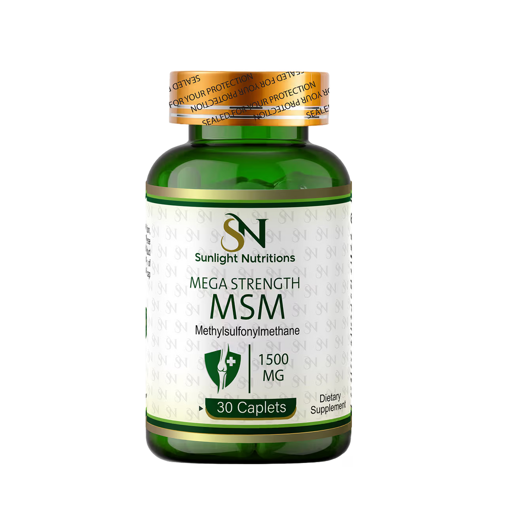 Mega Strength MSM 1500 mg 30 Caplets
