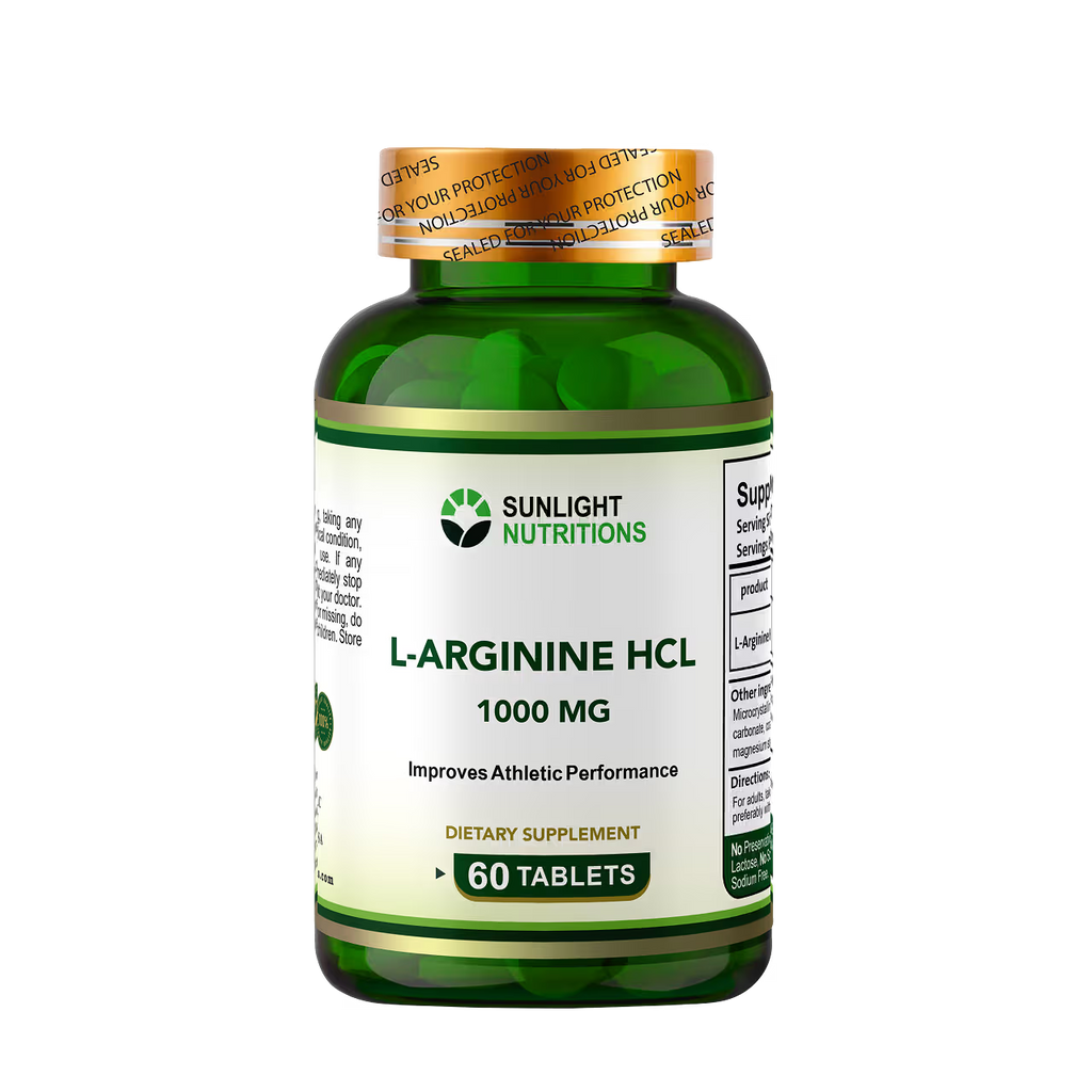 L-Arginine HCL 1000 mg 60 Tablets