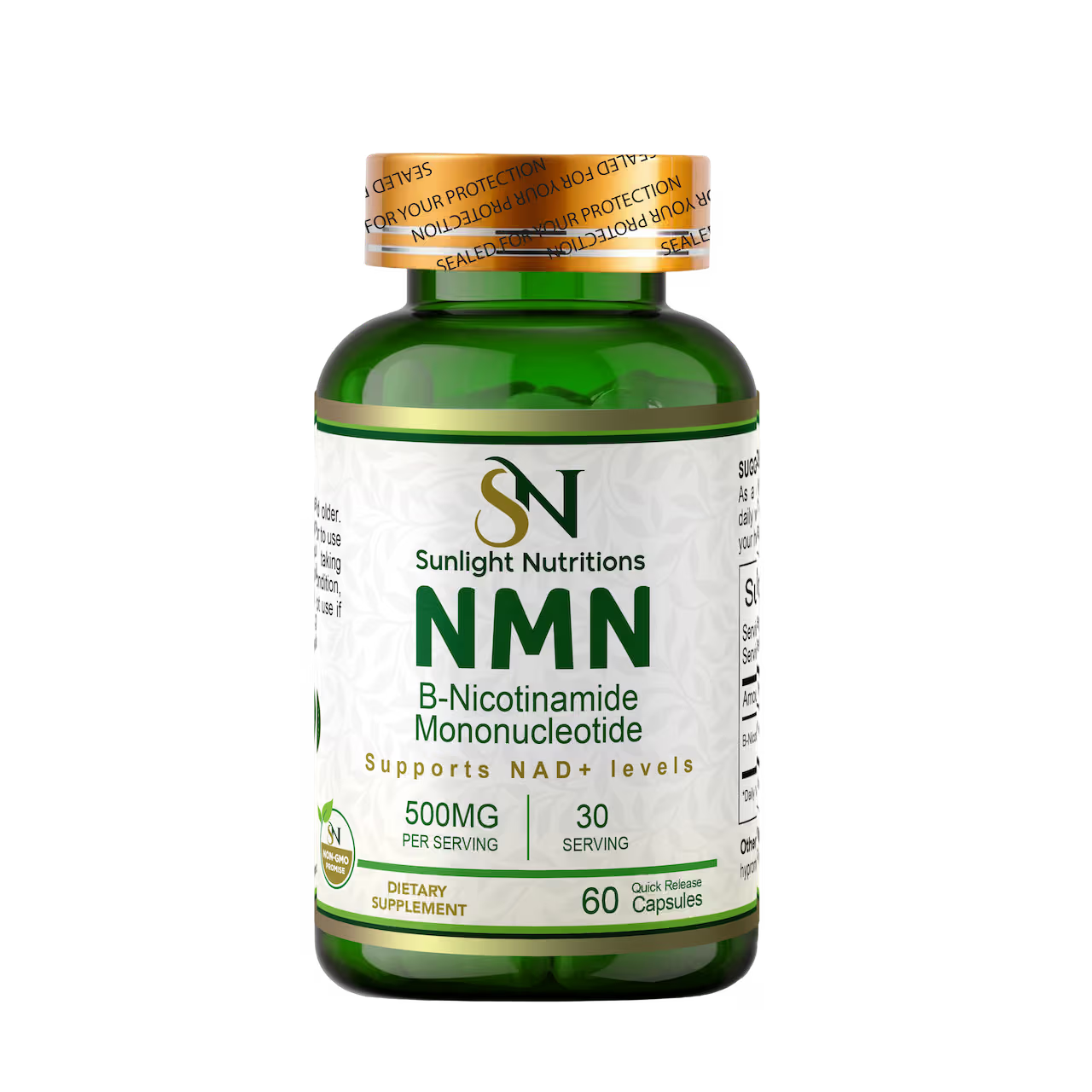 NMN  500 mg 60 Capsules