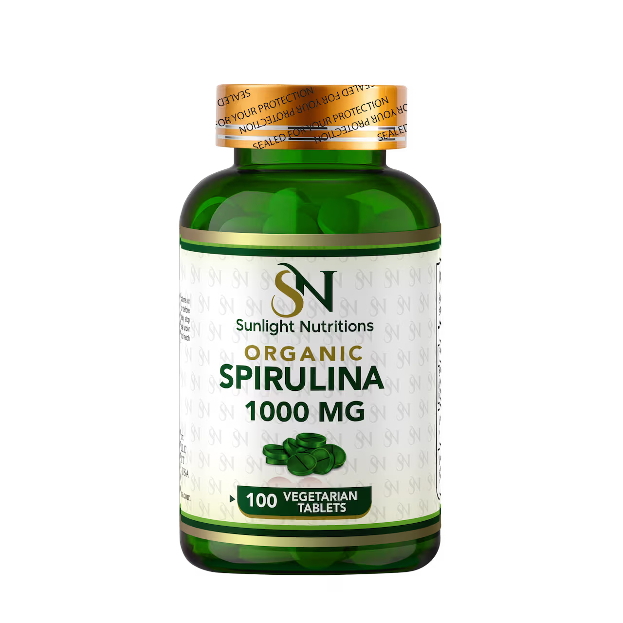 Spirulina 1000 mg 100 Tablets