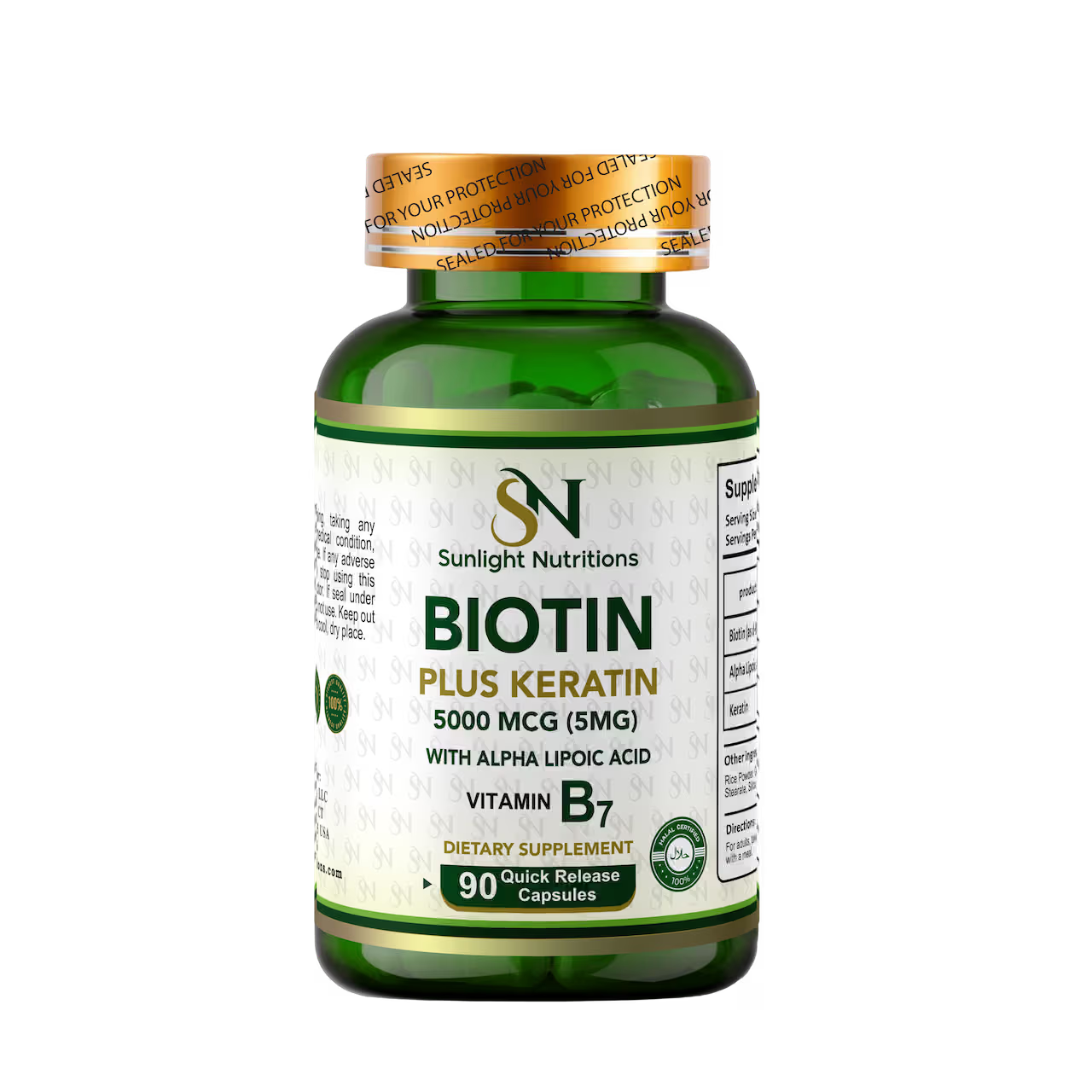 Biotin 5000 MCG 90 Capsules