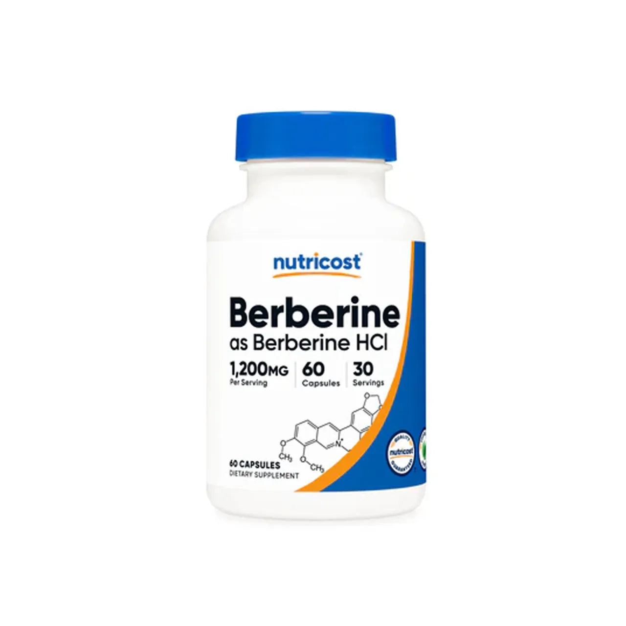 Berberine HCl 1200 mg 60 Capsules
