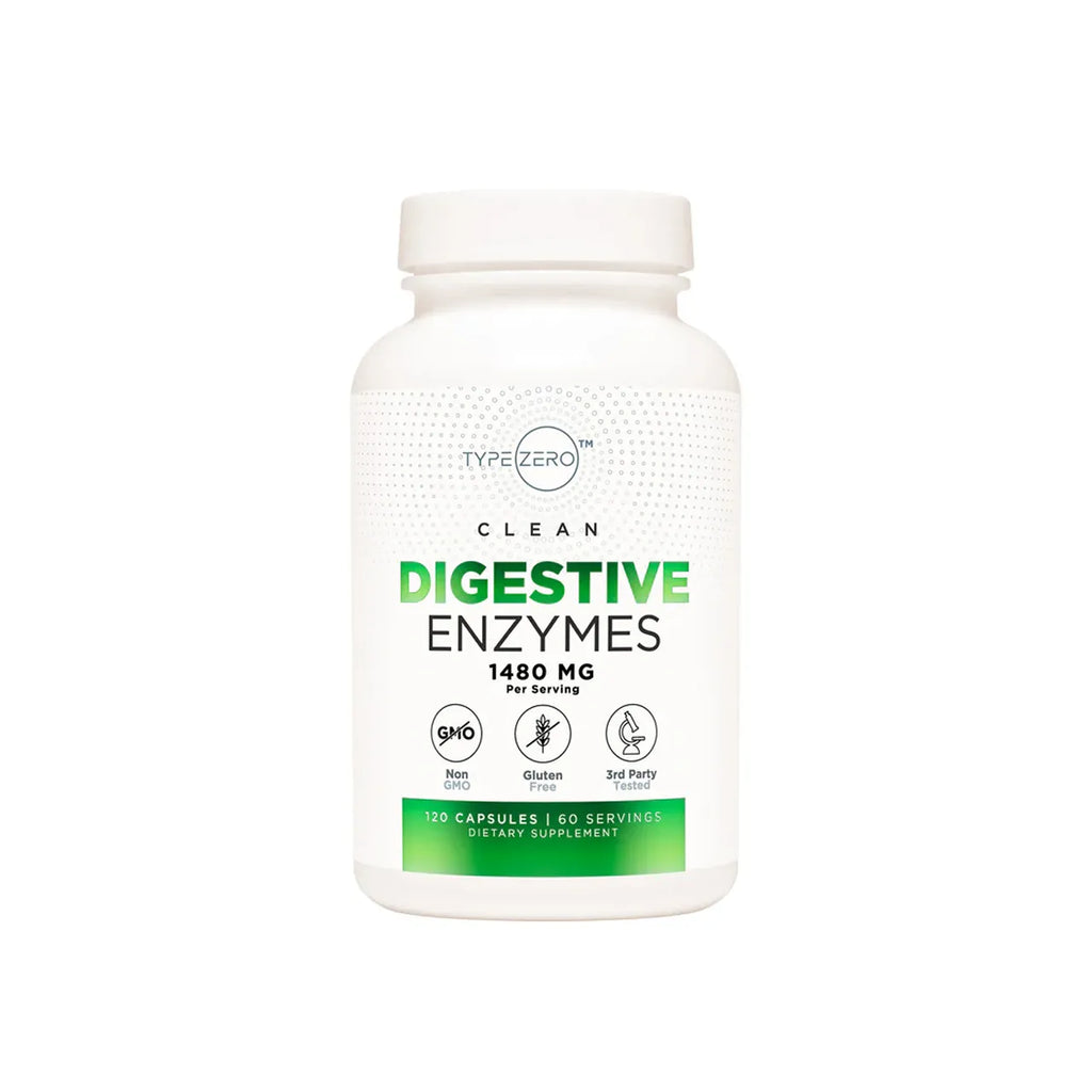 TypeZero Digestive Enzymes 1480 mg 120 Capsules