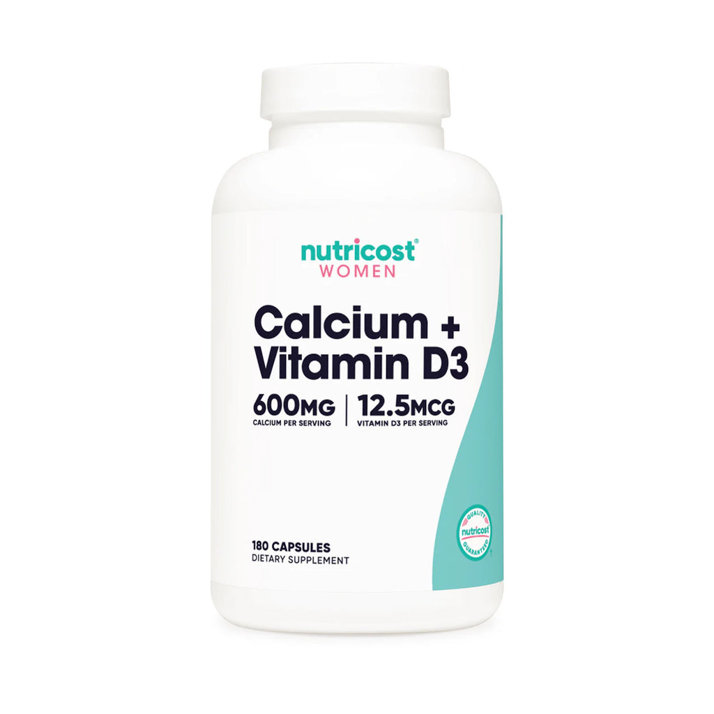 Calcium + Vitamin D3 600 mg+ 12.5 mcg 180 Capsules