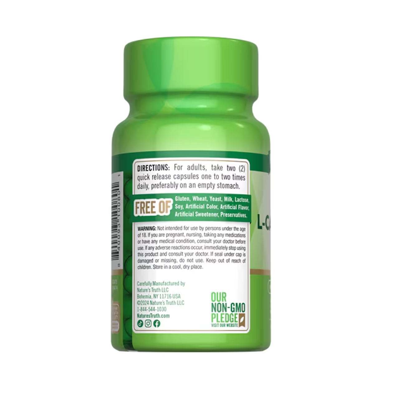 Acetyl L-Carnitine HCI 1000 Mg 30 Capsules