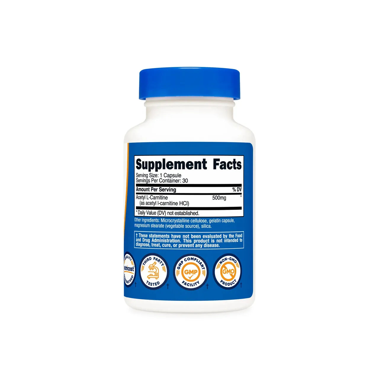 Acetyl L-Carnitine 500 mg 180 Capsules