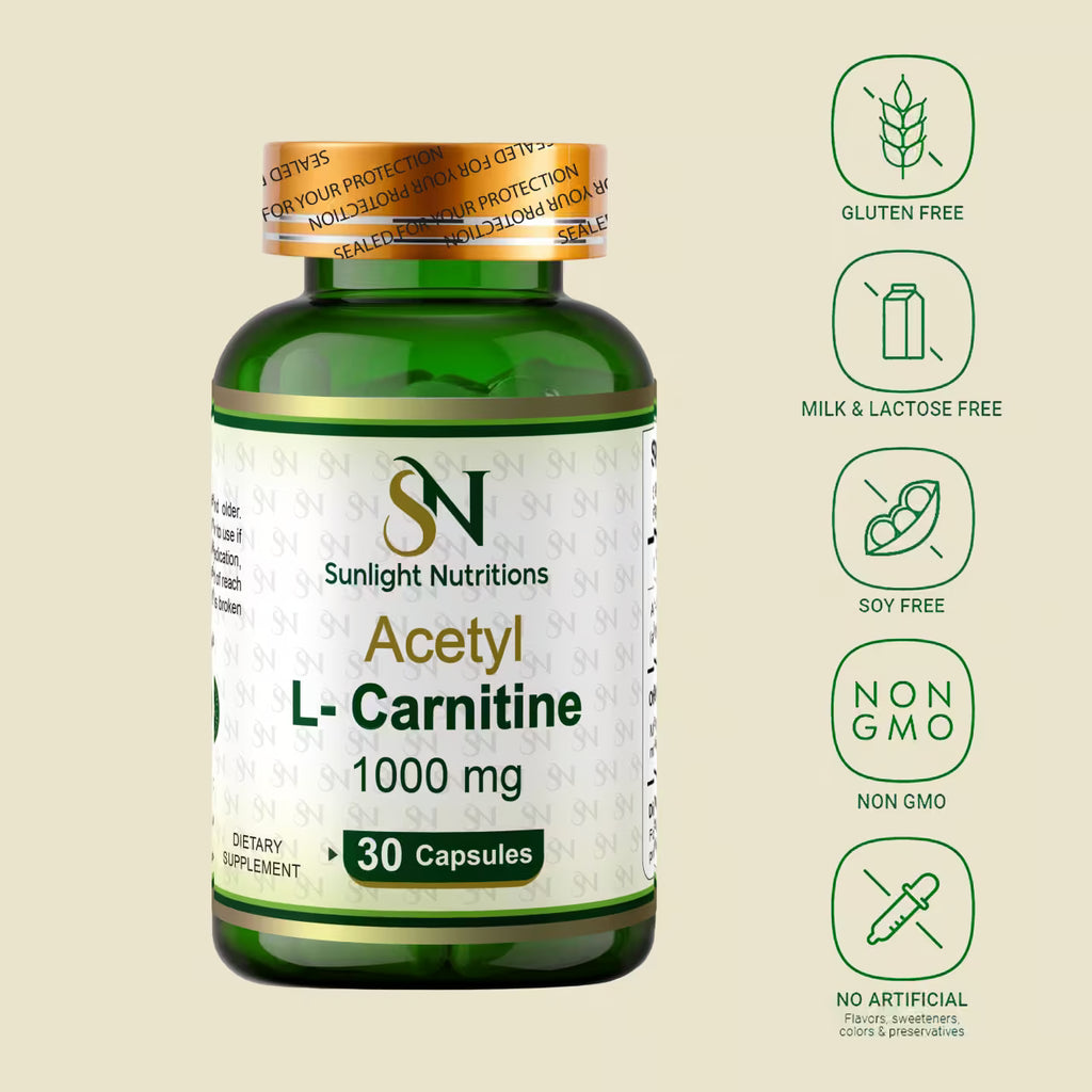 Acetyl L-Carnitine 1000 mg 30 Capsules