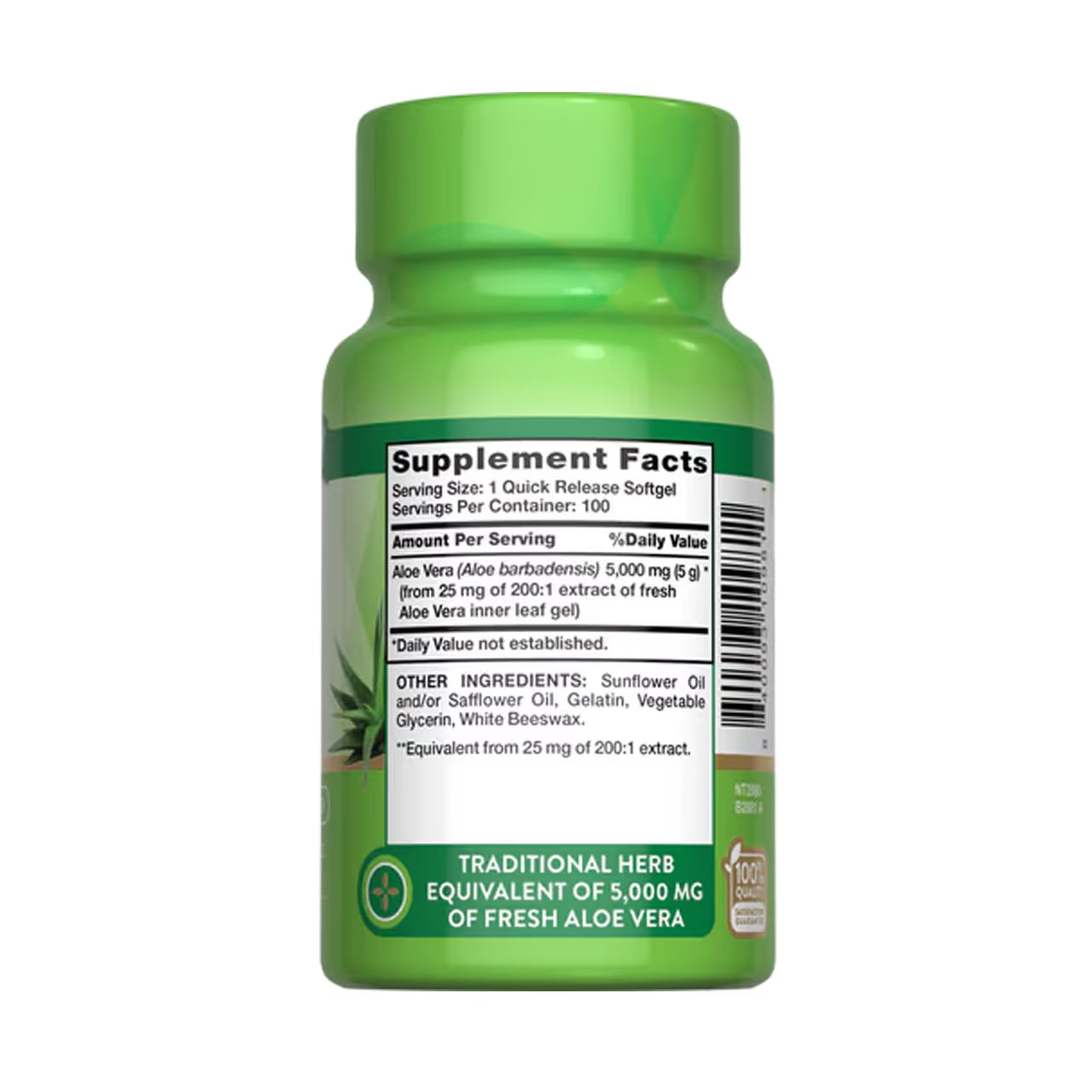 Aloe Vera 5000 mg 100 Softgels