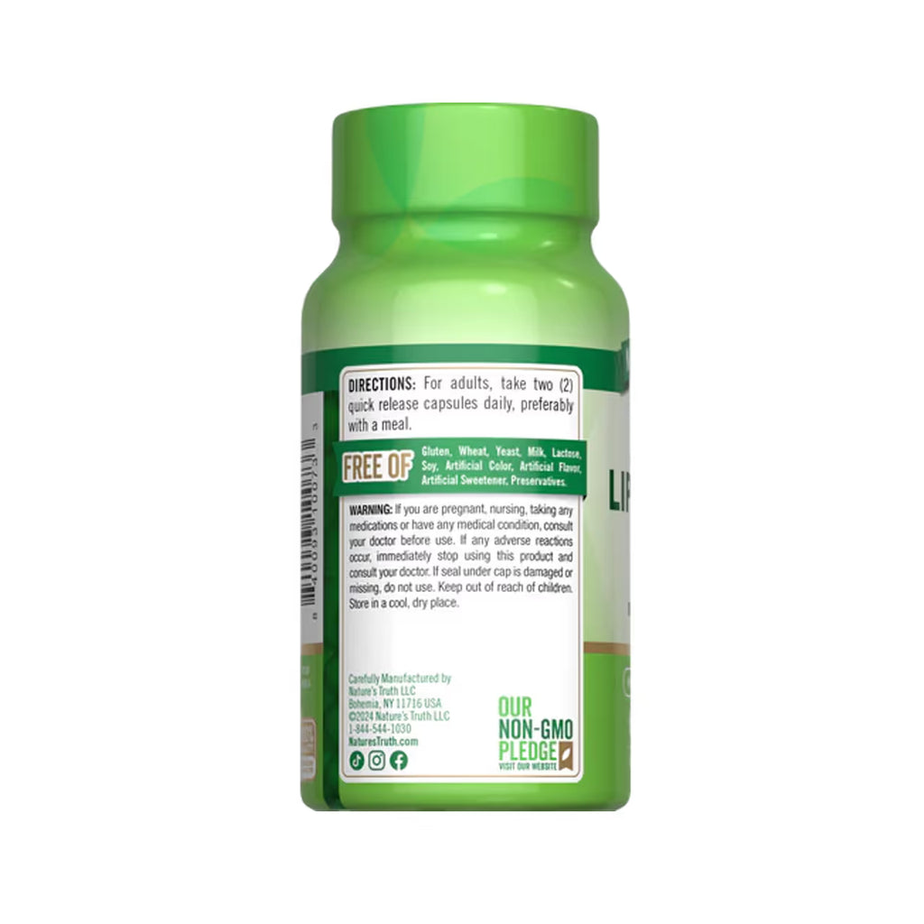 Alpha Lipoic Acid 600 Mg 60 Capsules