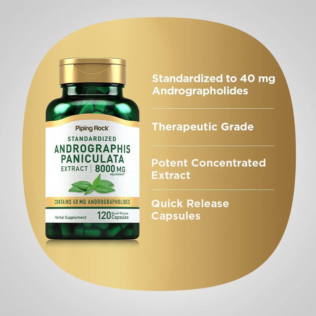 Andrographis Paniculata Extract 8000 mg 120 Capsules