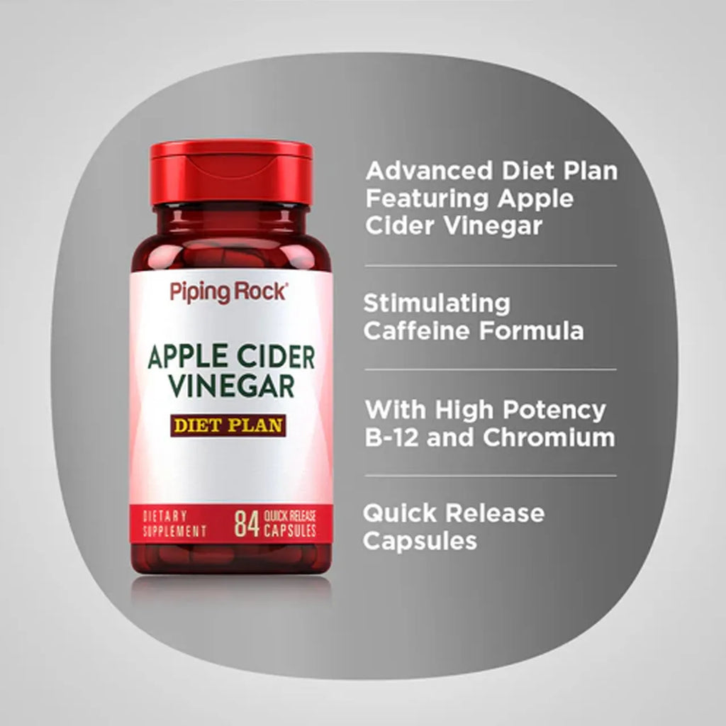 Apple Cider Vinegar Diet Plan 850 mg 84 Capsules