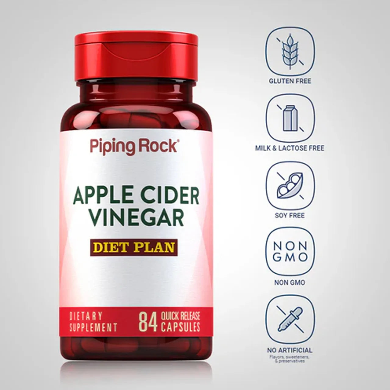 Apple Cider Vinegar Diet Plan 850 mg 84 Capsules