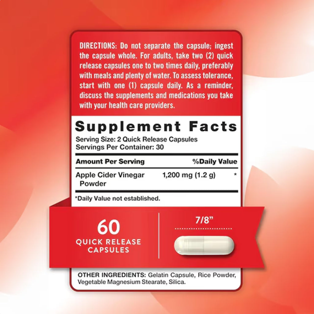 Apple Cider Vinegar 1200 mg