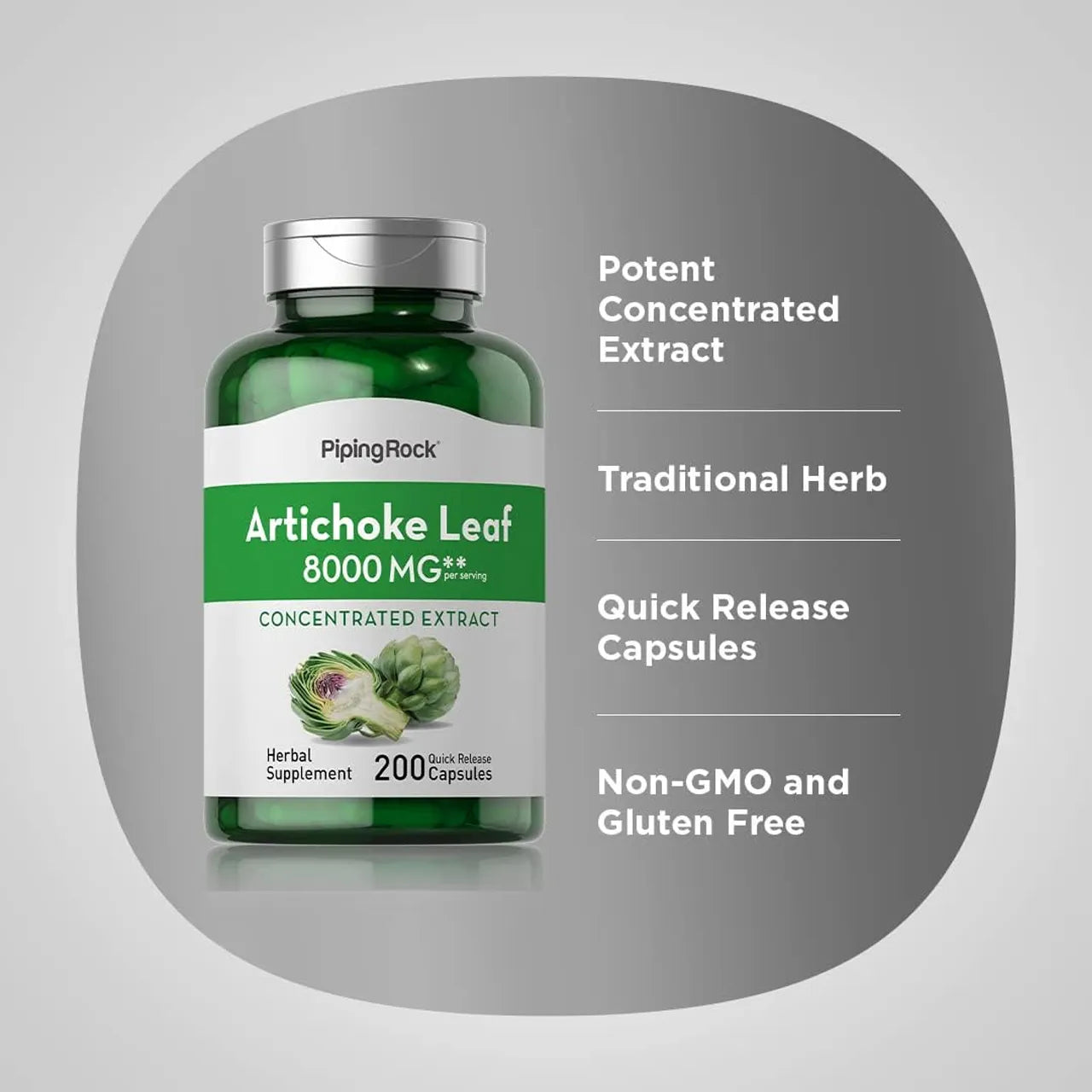 Artichoke Leaf 8000 mg 200 Capsules