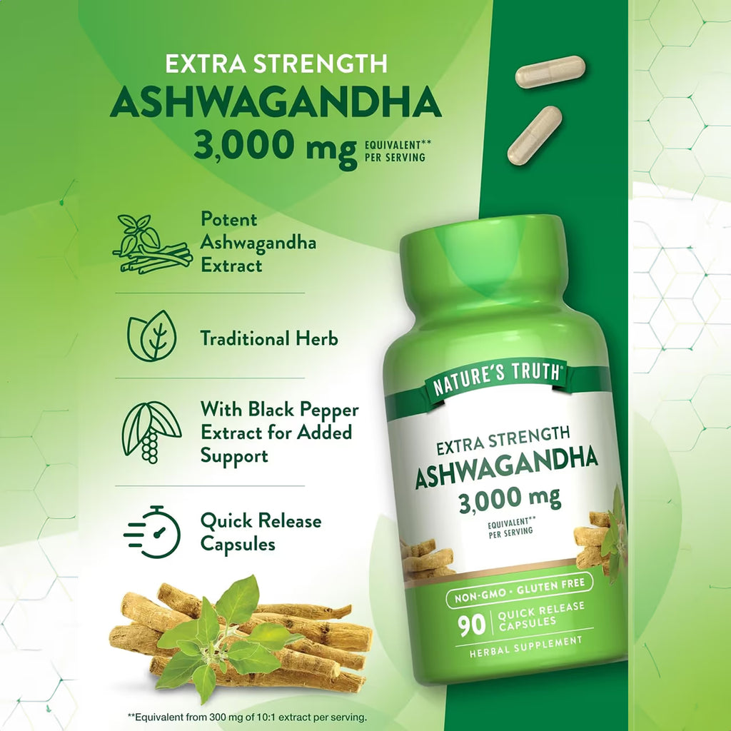 Ashwagandha 3000 mg 90 Capsules