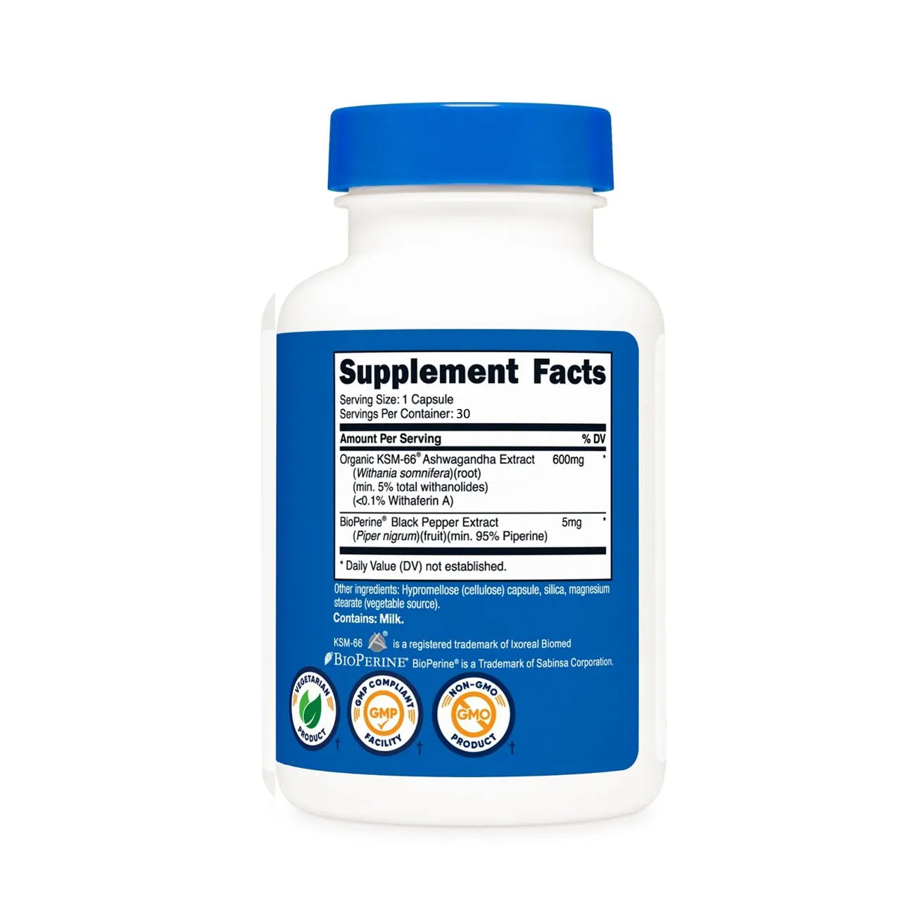 Ashwagandha Root 600 mg 30 Capsules
