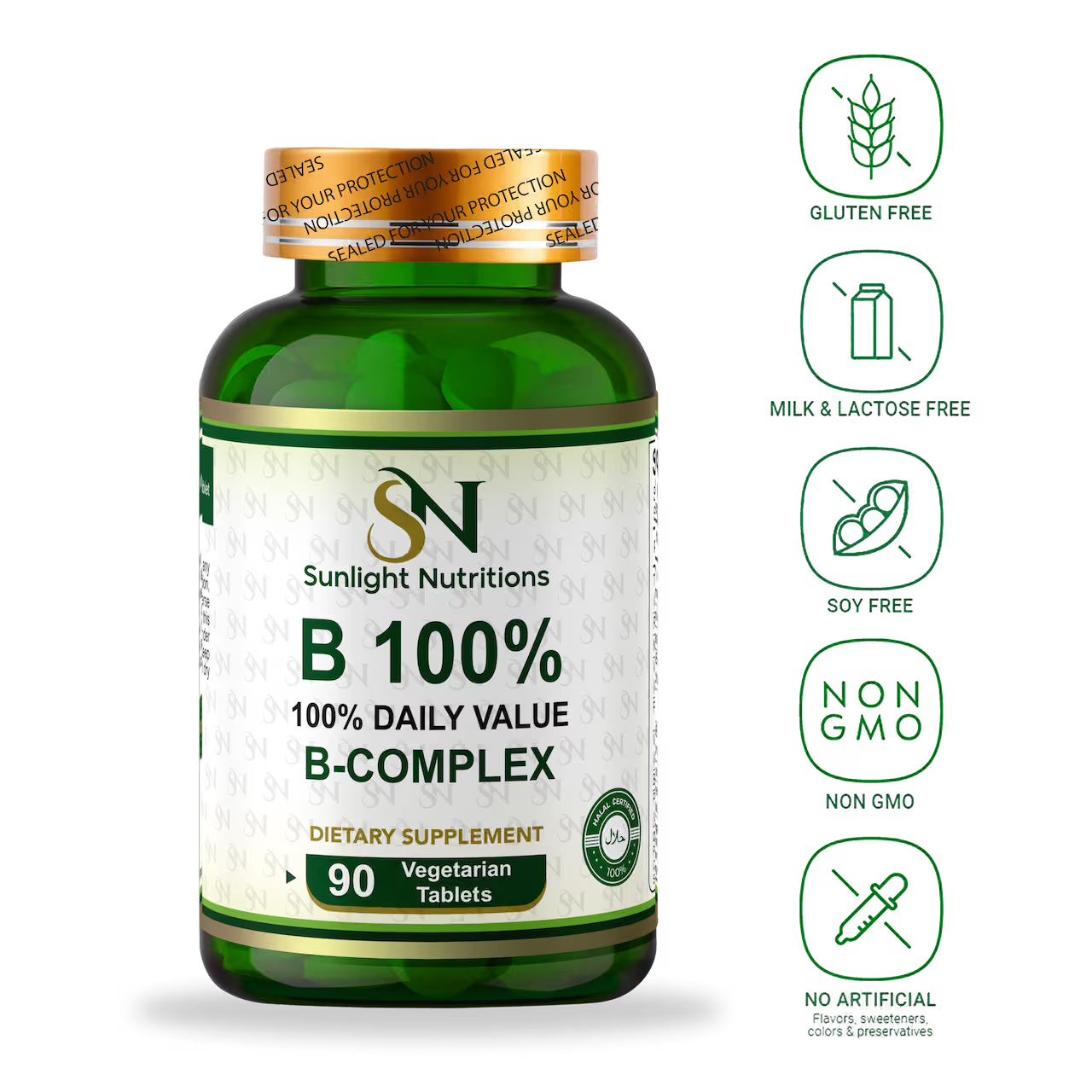 B 100% 90 Tablets
