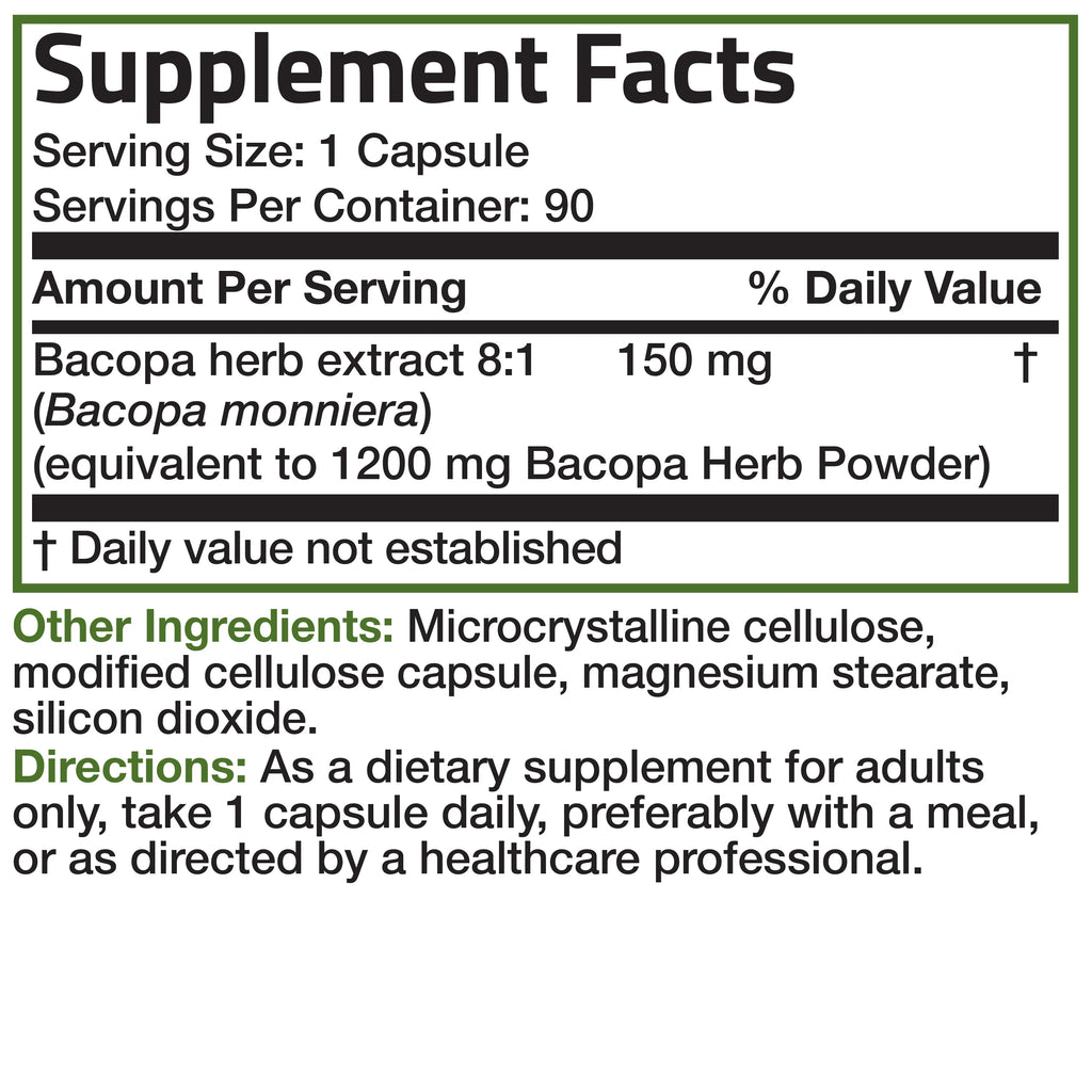 BACOPA 1200 MG 90 CT
