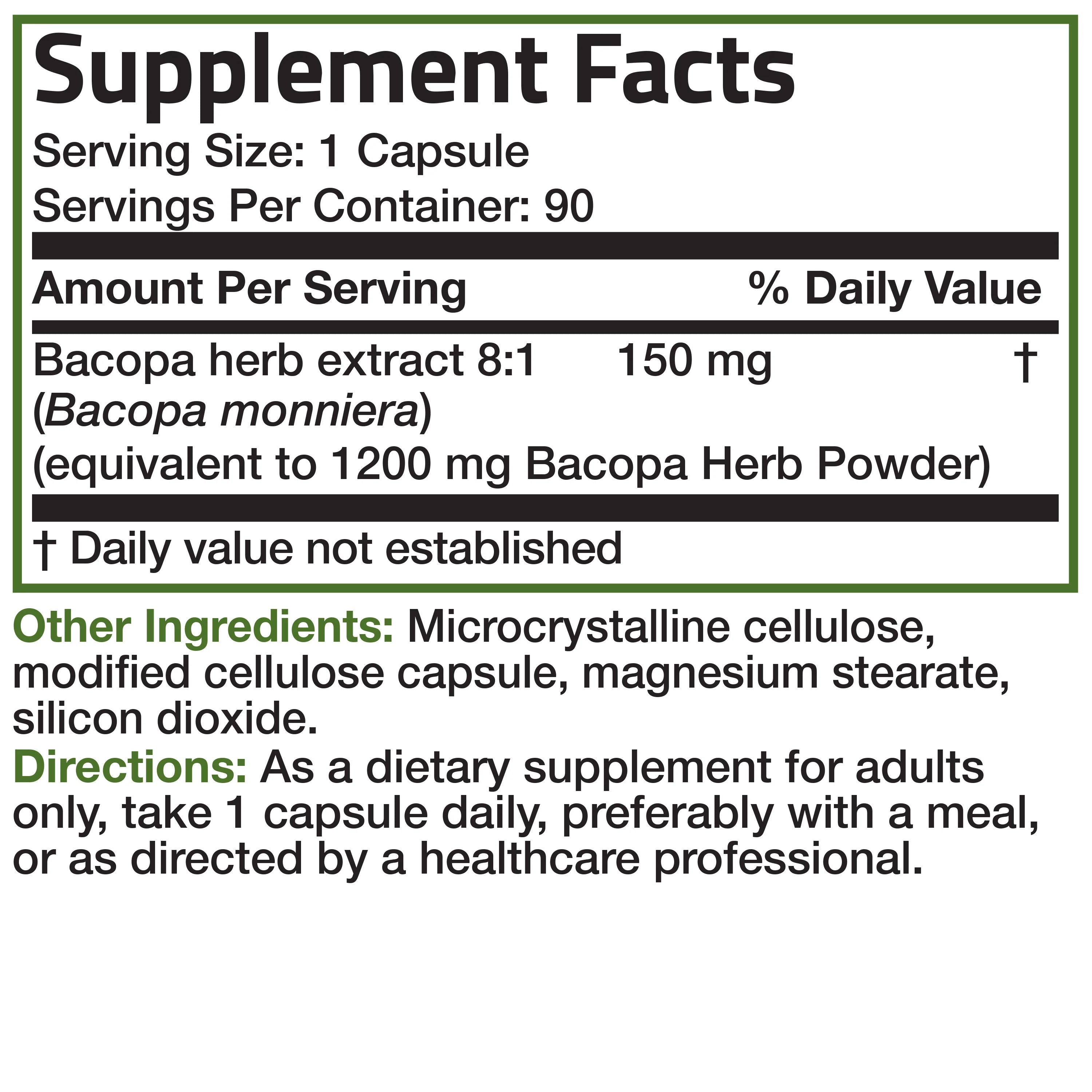BACOPA 1200 MG 90 CT