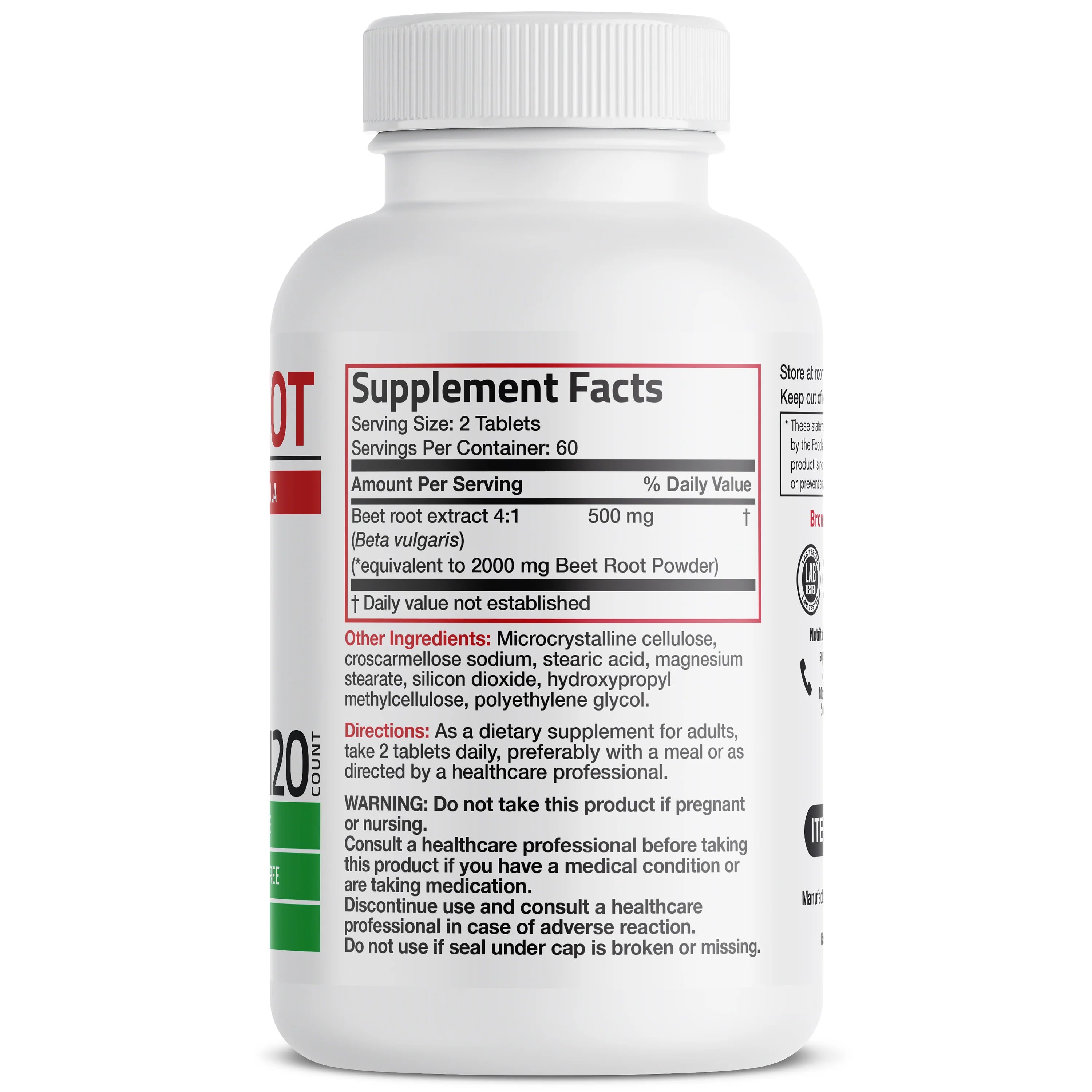 Beet Root Extra Strength - 2,000 mg, 90 Count
