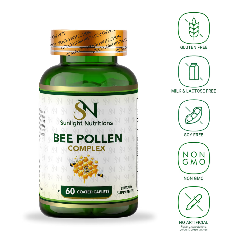 Bee Pollen Complex 1000 mg 60 Capsules