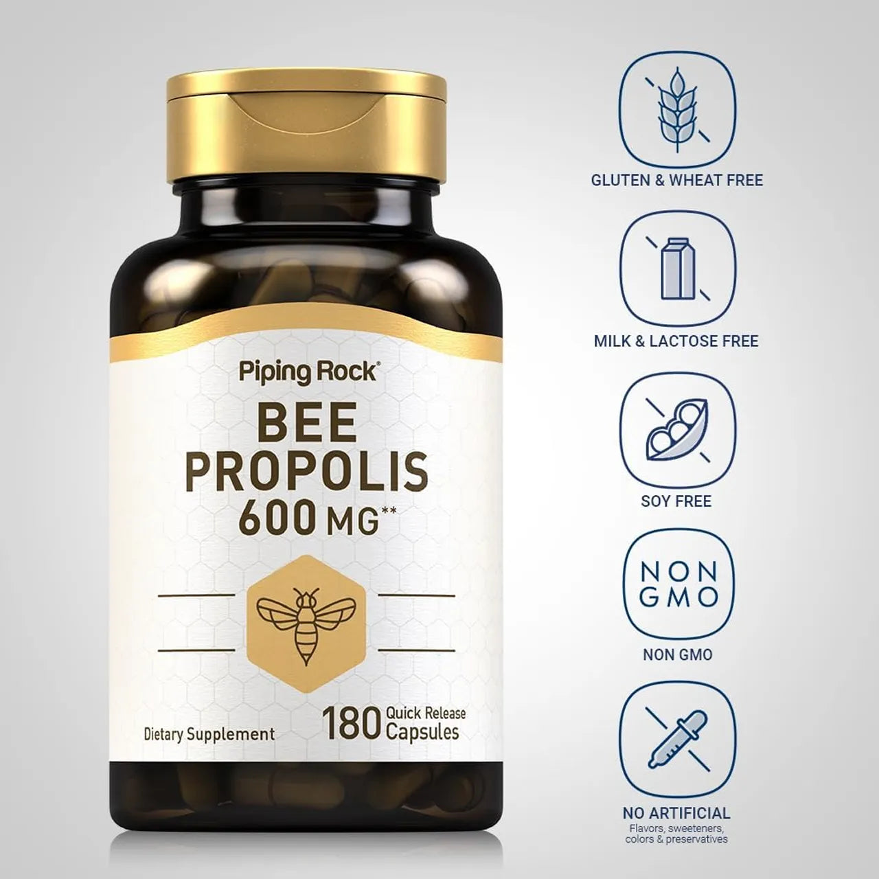 Bee Propolis 600 mg 180 Capsules