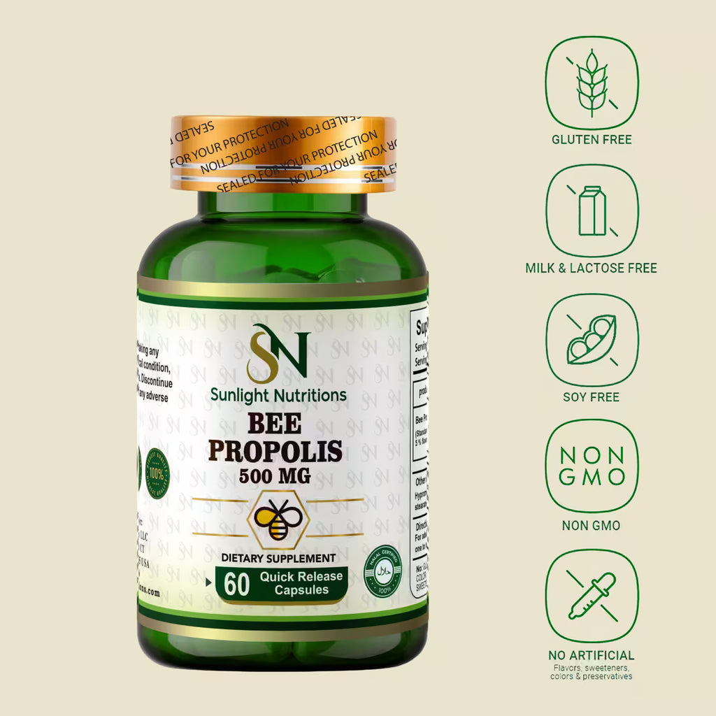 Bee Propolis 500 mg 60 Capsules