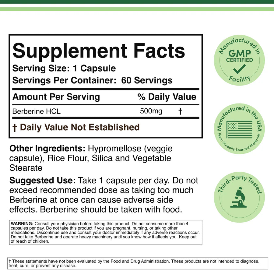 Berberine 500 mg