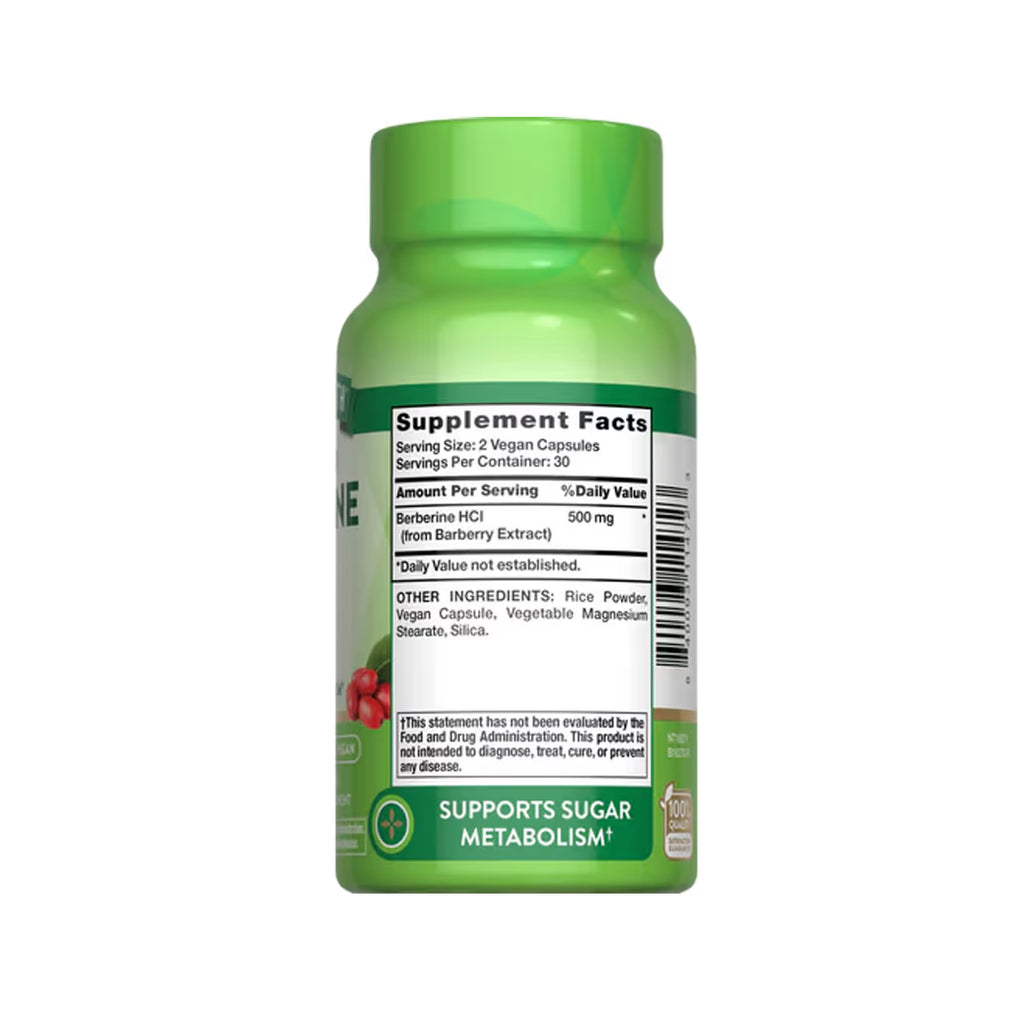 Berberine HCI 500 Mg 60 Capsules