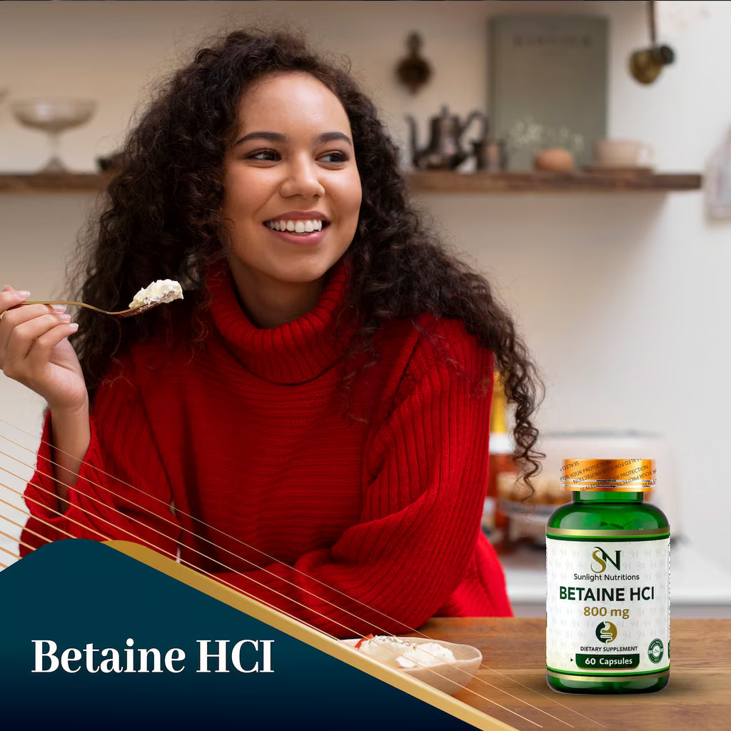 Betaine HCI 800 mg 60 Capsules