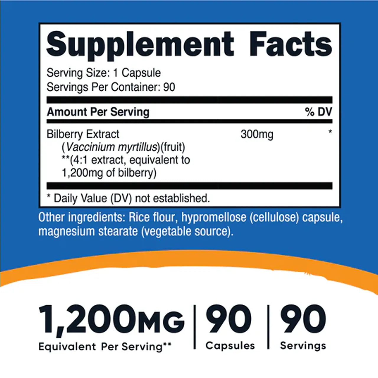 Bilberry 1200 mg 90 Capsules
