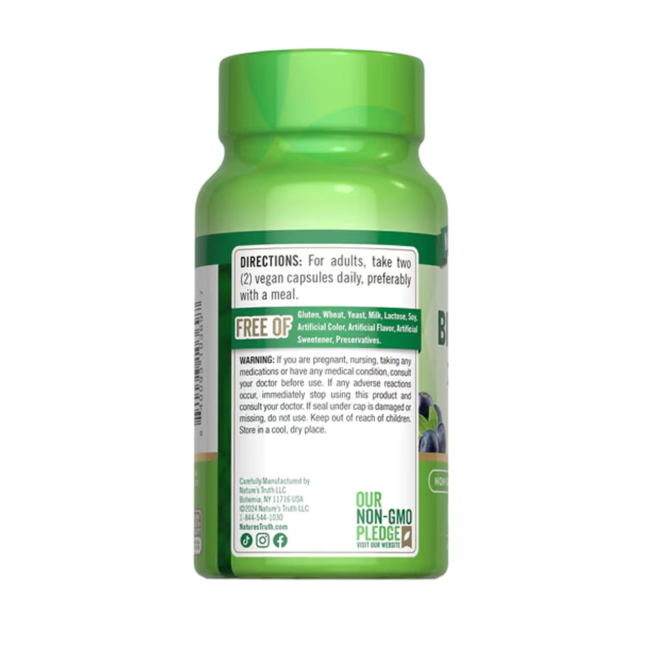 Bilberry 2400 Mg 100 Capsules