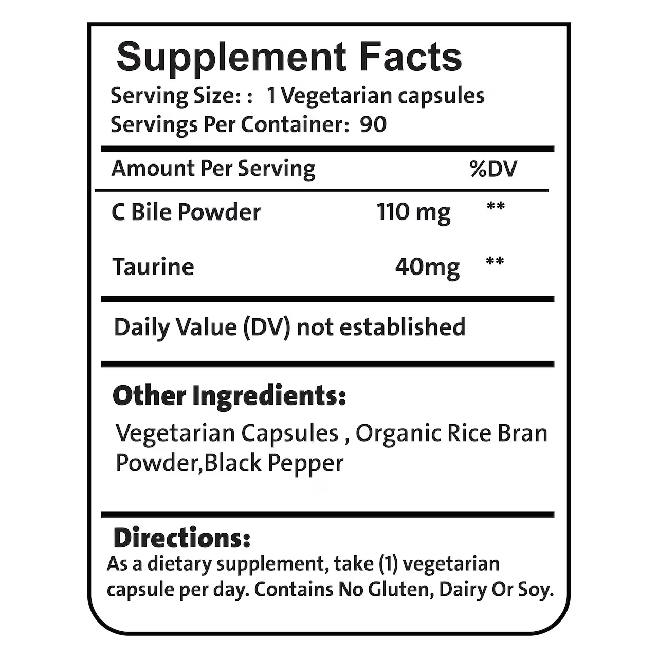 Bile Salts 90 Capsules