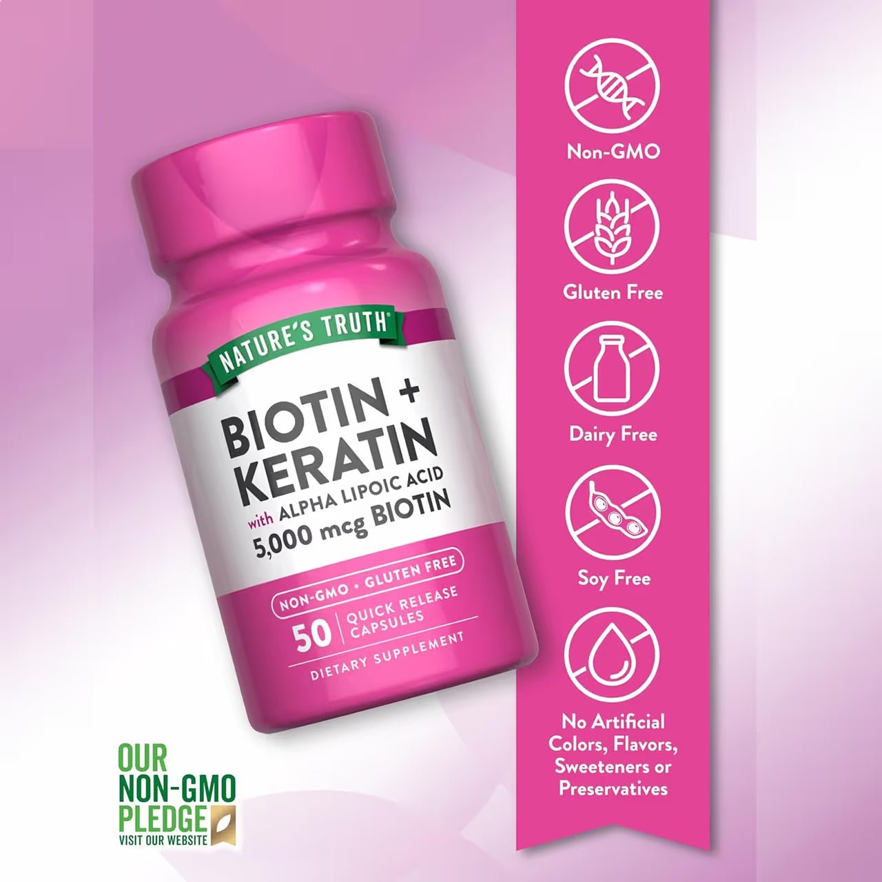 Biotin + Keratin (5000 mcg+ 10 mg)