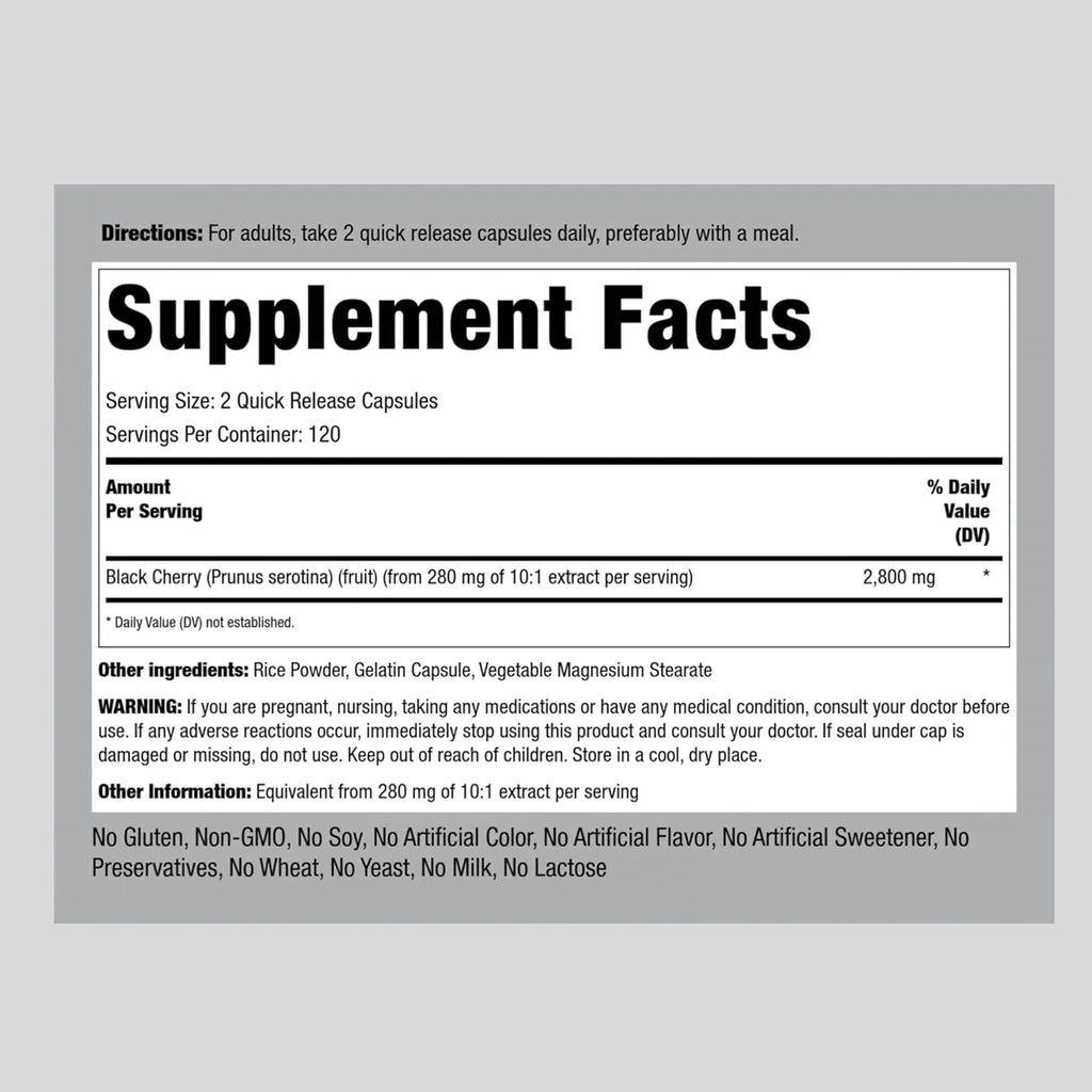Black Cherry 2800 mg 240 Capsules