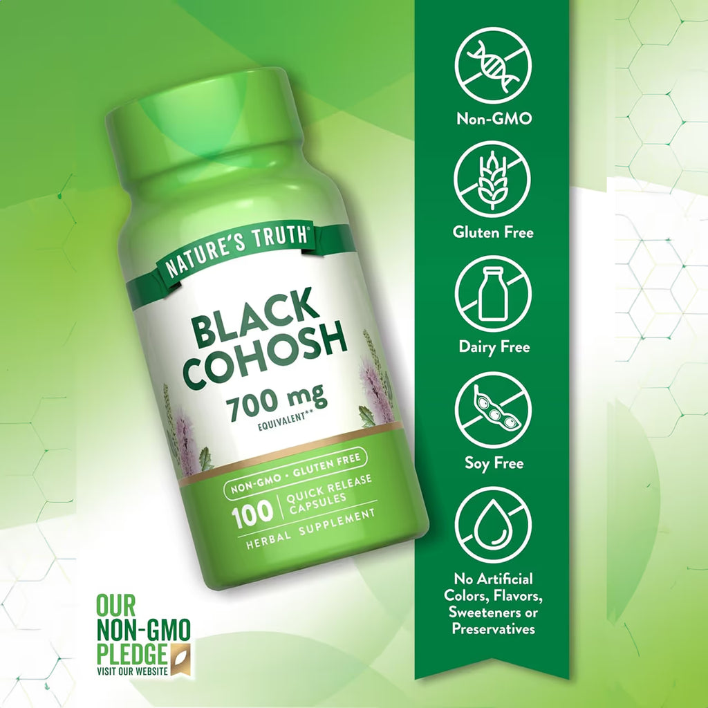 Black Cohosh 700 mg 100 Capsules