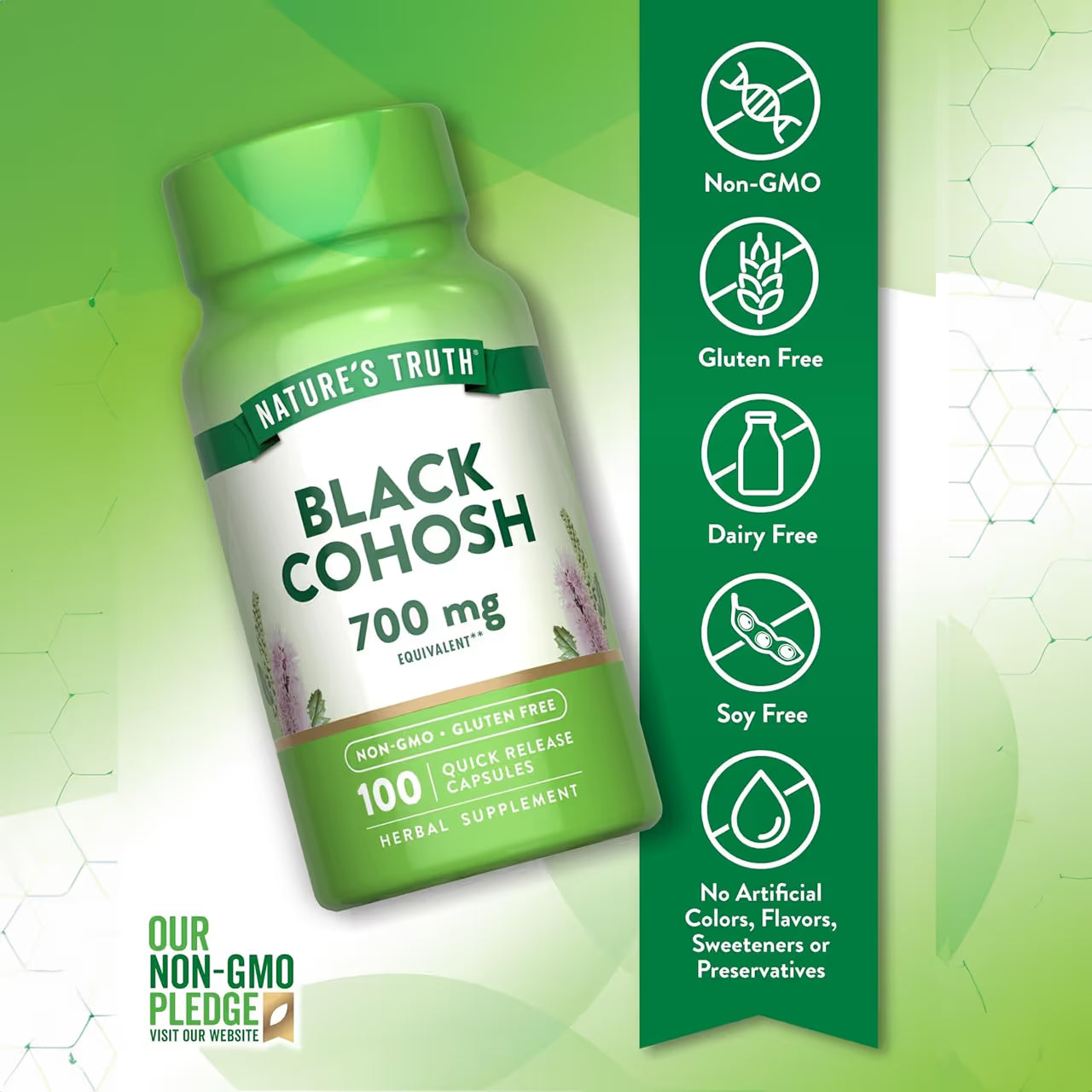 Black Cohosh 700 mg 100 Capsules
