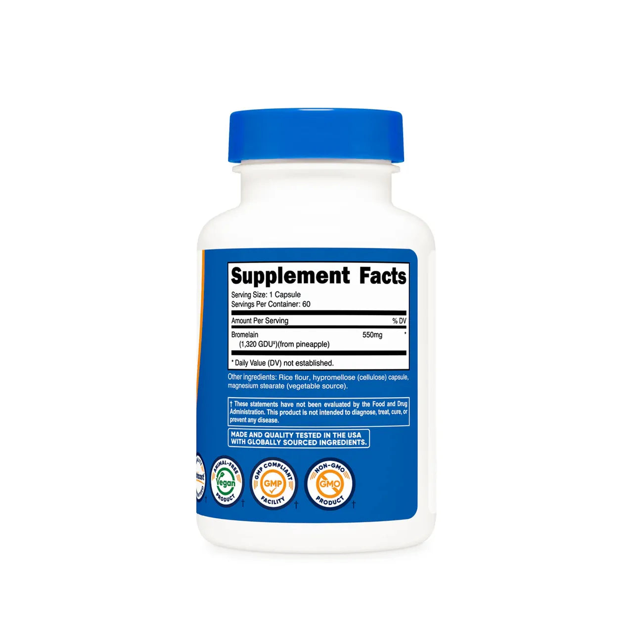 Bromelain 550 mg 60 Capsules