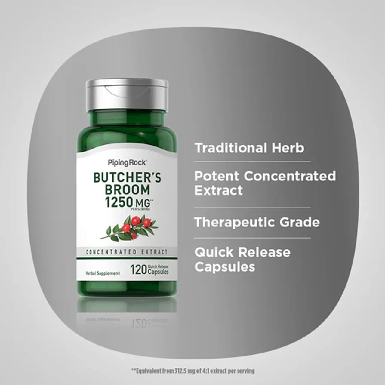 Butcher’s Broom 1250 MG 120 Capsules