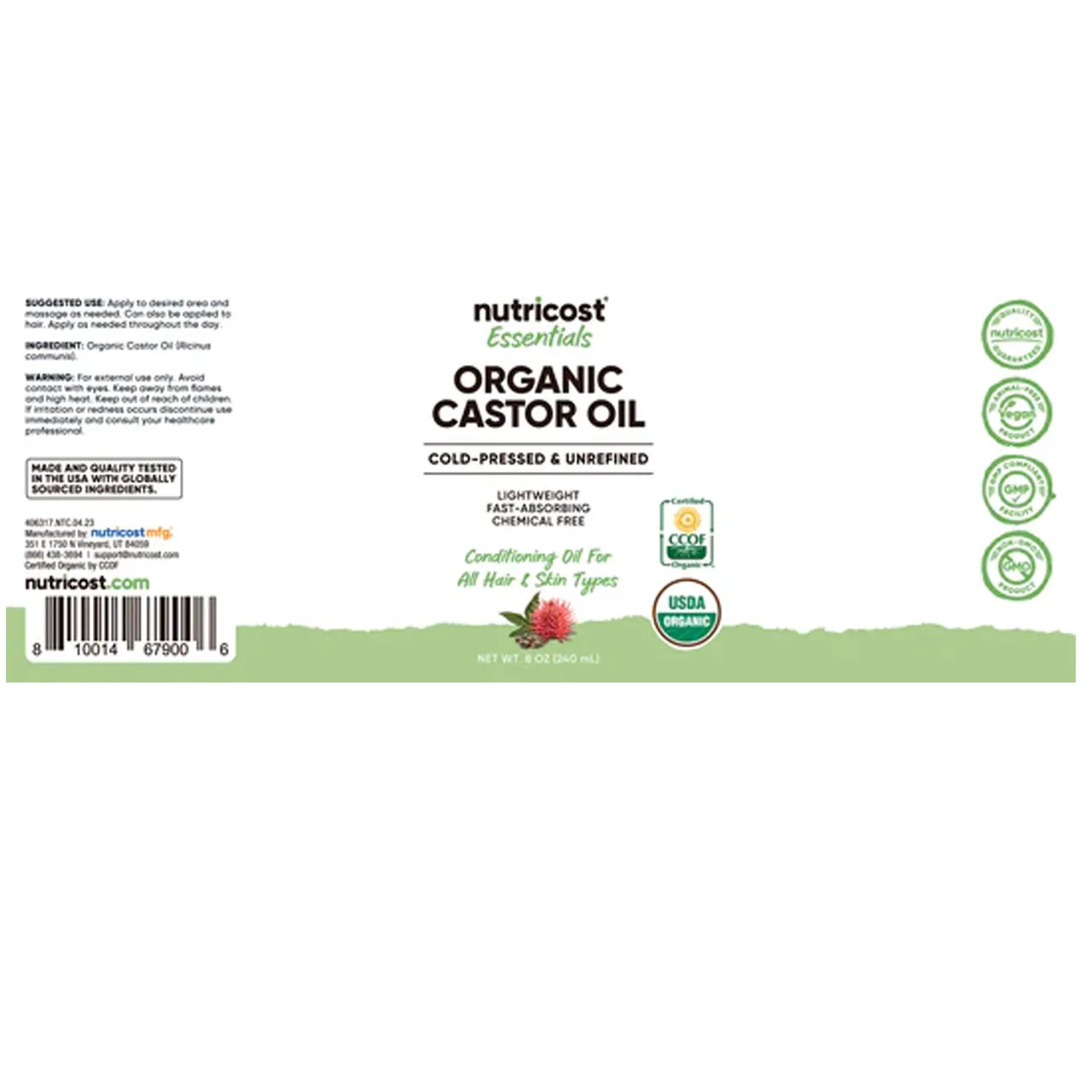 Castor Oil (Organic) 240 ML